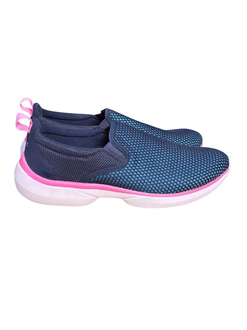 Vionic Vortex Zeta Slip-On Sneakers – Navy Blue & Pink | Women’s Size 9
